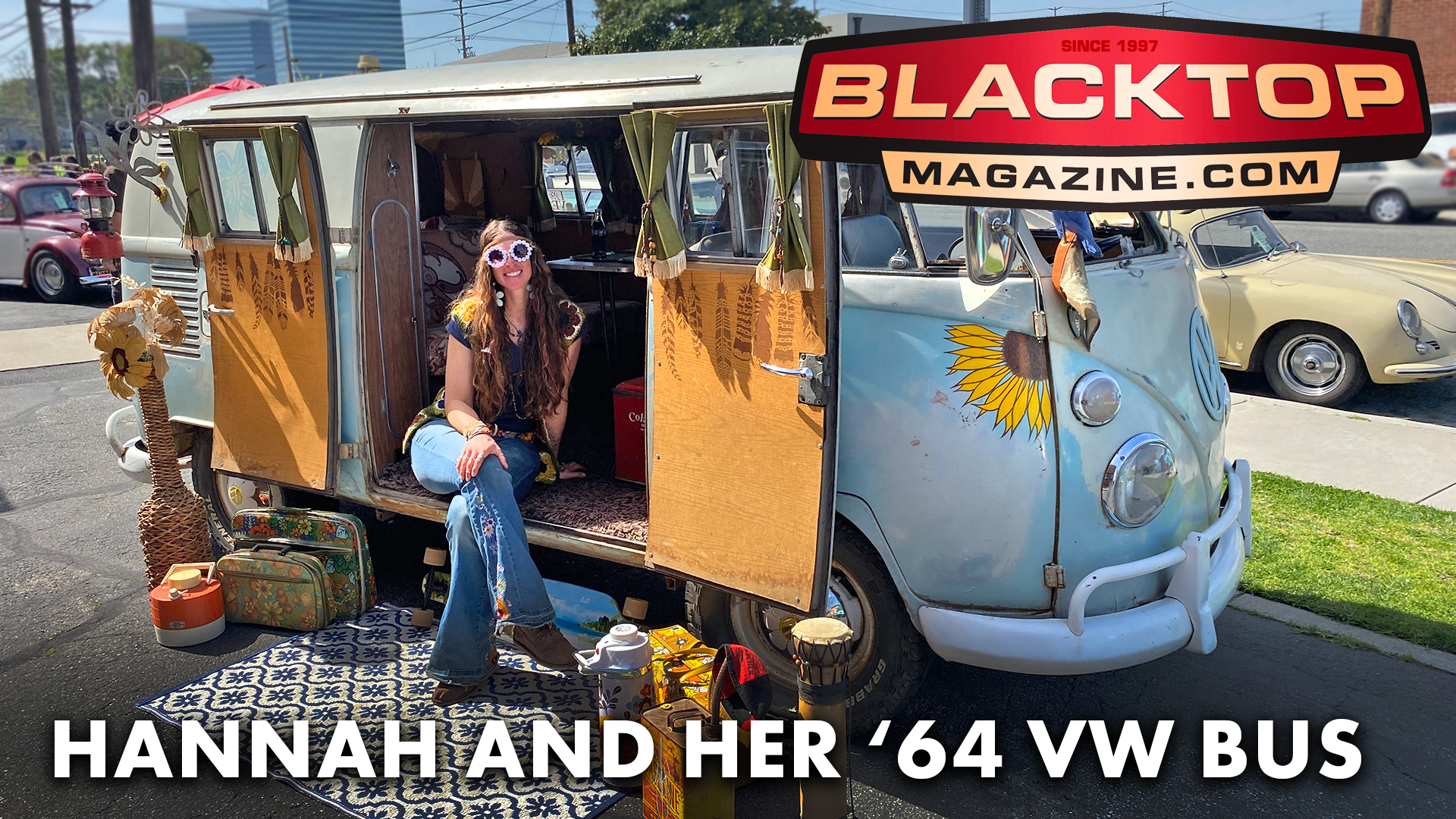 Hannah and her 1964 VW Bus.